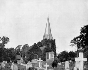 Churchyard of Stoke-Pogis, England by John L. Stoddard