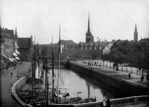 Street Scene in Copenhagen, Denmark, 1893