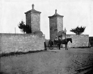 The Old City Gate, St Augustine, Florida, USA by John L. Stoddard