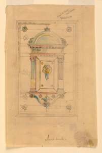 Design for a Wall Niche by John La Farge