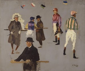Jockeys and Owners at Epsom