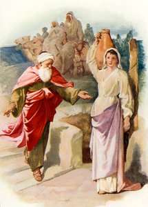 Rebekah and Eliezer at the Well
