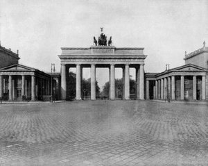 Brandenburg Gate in Berlin, Germany by John Lawson Stoddard