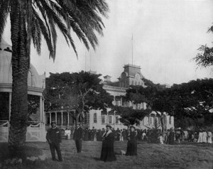 The Royal Palace in Honolulu at the Sandwich Islands (photo by John Lawson Stoddard) by John Lawson Stoddard