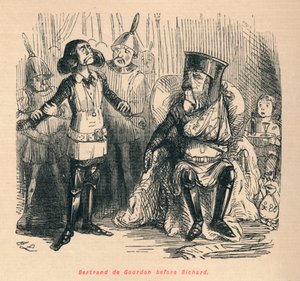 Bertrand de Gourdon Before Richard by John Leech