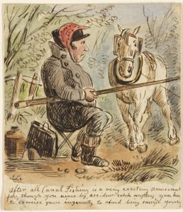 Canal Fishing by John Leech