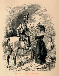 Edward IV, Meeting Elizabeth Woodville by John Leech
