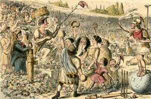 Flaminius restoring Liberty to Greece at the Isthmian Games by John Leech