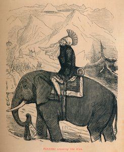 Hannibal crossing the Alps by John Leech