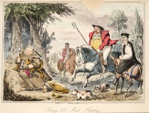 Henry VIII Monk-Hunting, from The Comic History of England