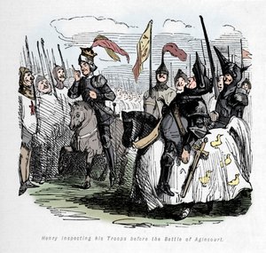Henry inspecting his Troops before the Battle of Agincourt