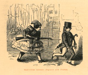 Hostilities Between England and France by John Leech