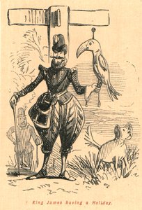 King James Having a Holiday by John Leech
