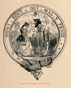 Origin of the Order of the Garter, c1860