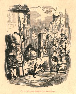 Perkin Warbeck Reading His Confession, 1897 by John Leech
