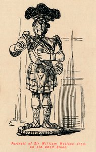 Portrait of Sir William Wallace, from an Old Wood Block