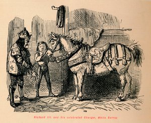 Richard III and his celebrated Charger, White Surrey by John Leech