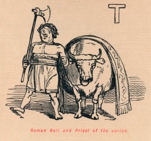 Roman Bull and Priest of the period