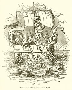 Roman Man-of-War, from a Scarce Medal by John Leech