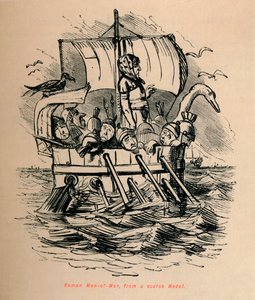 Roman Man-of-War, from a Scarce Medal by John Leech