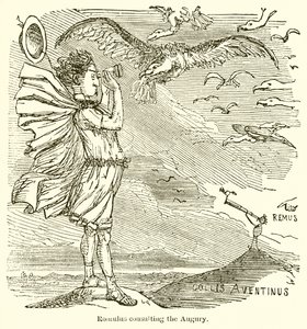 Romulus Consulting the Augury by John Leech