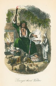 Scene from A Christmas Carol by Charles Dickens by John Leech