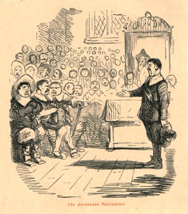 The Barebones Parliament, 1897 by John Leech