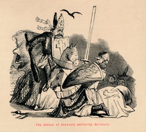 The Bishop of Beauvais Capturing Salisbury by John Leech