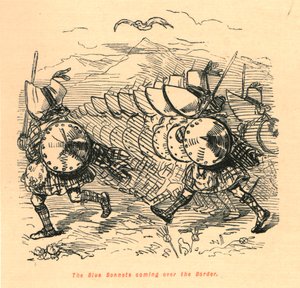 The Blue Bonnets coming over the Border, 1897 by John Leech