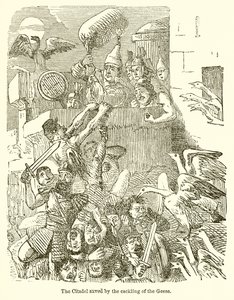 The Citadel Saved by the Cackling of the Geese by John Leech