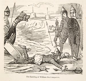 The Landing of William the Conqueror, from The Comic History of England, pub. 1864