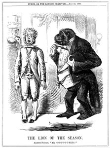 The Lion of the Season, 1861 by John Leech