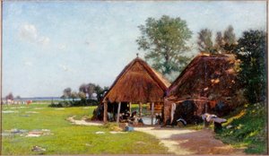 Washing Place, Normandy by John Leslie Thomson