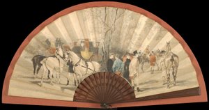 Fan: The Races at La Marche by John Lewis Brown
