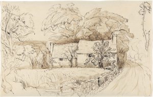 A Farmhouse at Shoreham by John Linnell