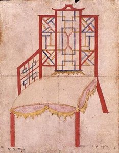 Design for Chinoiserie chair, c.1753