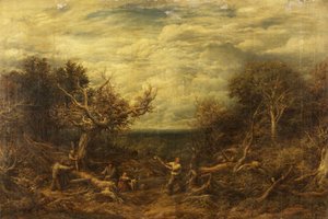 The Wood-Cutters by John Linnell