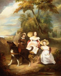 A Group Portrait of Three Children by John Livingstone