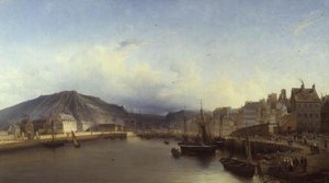 The Bridge at Cherbourg by John Louis Petit