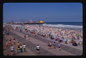 Boardwalk, beach, Casino Pier, Seaside Heights, New Jersey, USA