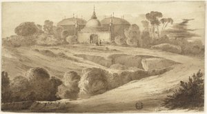 Fantastic Oriental Landscape by John Martin
