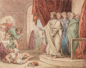The Death of Ananias by John Martin