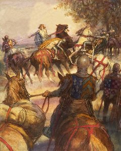 Charles VI of France, Utterly Mad, Lunges with His Sword at His Followers