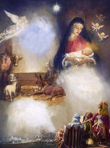 Unidentified montage based on the birth of Jesus