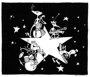 Alien All-Stars caricature by John Minnion by John Minnion