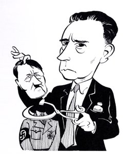 John Heartfield, caricature with Adolf Hitler by John Minnion