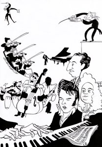 Music fantasia, cover for music book or article by John Minnion