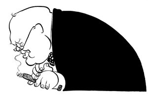 Winston Churchill - caricature