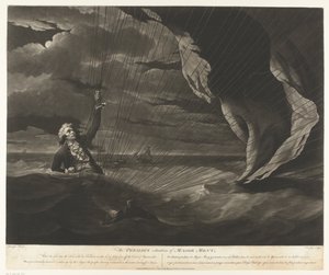 John Money with His Balloon Crashed into the Sea The Perilous Situation of Major Mony, July 23, 1785