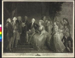 King George III of England with His Woman and Her Children